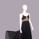 JEAN PATOU BEADED CHIFFON EVENING GOWN, PARIS, c. 1970