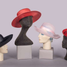 DIOR, YSL, MR. JOHN &amp; GALANOS HATS, USA &amp; PARIS, 1960-1980s