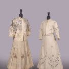 TWO LINEN &amp; LACE WALKING SUITS, 1904-1906