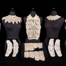 COLLECTION OF TAPE &amp; NEEDLE LACE COLLARS &amp; CUFFS, 1880-1910