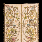 POLYCHROME SILK &amp; METALLIC EMBROIDERED BANNER, ITALY, EARLY 18TH C