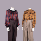 FOUR SAINT LAURENT SILK OR WOOL SEPARATES, PARIS, 1970-1980s