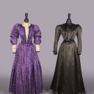 TWO RESIST PRINTED SILK DAY DRESSES, c. 1904