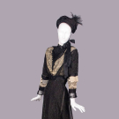 HALF MOURNING  AFTERNOON OR DINNER DRESS, c.1908