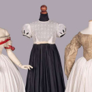 THREE INTERESTING BODICES, 1810-1865
