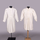  TWO HAND STITCHED LINEN SMOCKS, FRANCE, MID 19th C