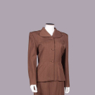 GILBERT ADRAIN WOOL SKIRT SUIT, USA, 1947-1949