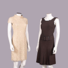 TWO MOSCHINO LACE OR LACE DRESSES, ITALY, 1990s