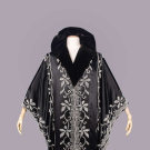 DORAT BEADED SILK SATIN COCOON COAT, PARIS, c. 1920