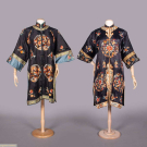 TWO EMBROIDERED CHINESE ROBES, 1900-1910s