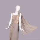 FONTANA SISTERS’ SILK CREPE EVENING GOWN, ROME, 1950s