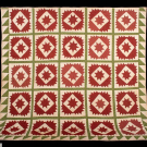 HAND STITCHED STAR QUILT, USA, 1850-1870