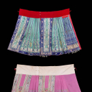 TWO EMBROIDERED PAIRED MANDARIN SKIRTS, CHINA, 1910s