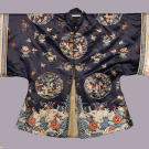 EMBROIDERED SILK ROBE, CHINA, LATE 19TH C