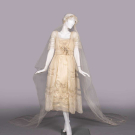 LUCILE WEDDING DRESS &amp; VEIL, CHICAGO, C. 1920