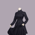 DARK BLUE SERGE RIDING HABIT, NEW YORK, 1890