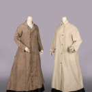 TWO LINEN OR COTTON DUSTERS, C. 1875 - 1910