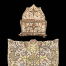 THREE GILT EMBROIDERED SILK TEXTILES, SPAIN, 17TH &amp; EARLY 18TH C