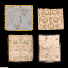 FOUR SILK BROCADE PANELS, FRANCE &amp; ITALY, 18TH C