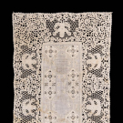 LINEN BOBBIN LACE &amp; SILK EMBRODIERED PANEL, 17TH C