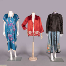 FOUR SILK EXPORT LOUNGE GARMENTS, JAPAN &amp; CHINA, 1920S &amp; 1930S