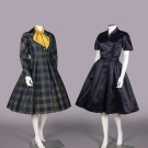 DIOR LABELED COATDRESS &amp; TRAINA NORELL DRESS, 1950-1953