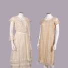 TWO EMBROIDERED LINGERIE DRESSES, 1914-1925