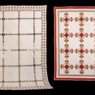 IRISH CHAIN &amp; UNION BLOCK VARIATION QUILTS, C. 1850 &amp; 1940s
