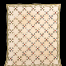 HANDSTITCHED BEARS PAW QUILT, C. 1830 - 1850