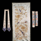 EMBROIDERED PANELS OR CUFFS, JAPAN &amp; CHINA, 19TH-EARLY 20TH C
