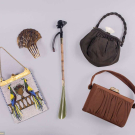 FIVE LADIES PURSES OR ACCESSORIES, 1920S - 1940s