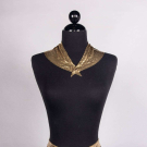 GOLD MESH BELT &amp; SCARF, MID 20th C