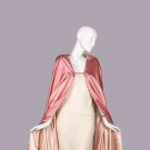 REVERSIBLE SILK SATIN BURNOOSE, c. 1925