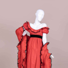 ANNE FOGARTY SPANISH INSPIRED MAXI DRESS &amp; WRAP, EARLY 1960s