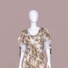 GINA FRATINI FLORAL PRAIRIE DRESS, 1970s