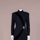 BOB MACKIE CREPE COCKTAIL DRESS, 1990s