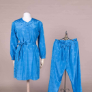 DIANE VON FURSTENBERG SILK LOUNGE SET, 1980s