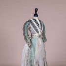 AQUA PAISLEY AFTERNOON DRESS, C. 1905