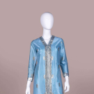 BLUE &amp; GOLD HOSTESS GOWN, 1960s