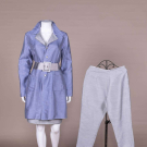 Y2K 3-PC SILVER &amp; PERIWINKLE ENSEMBLE &amp; YSL BELT, 2000s