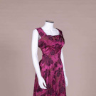IRIS BROCADE EVENING DRESS, 1950s