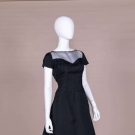 CHIC BLACK PARTY DRESS, C. 1960