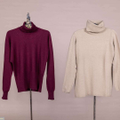 HALSTON CASHMERE TURTLENECKS, 1972 &amp; 1979