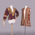 TWO EMBROIDERED VELVET ETHNIC GARMENTS, EARLY-MID 20TH C