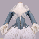 PAIR OF EMBROIDERED ENGAGEANTES &amp; FICHU, C. 1750 &amp; 1790-1800
