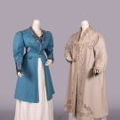 TWO EMBELLISHED WOOL COATS, 1900-1908