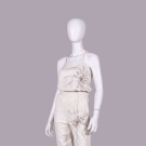 GIANNI VERSACE 2-PC EMBROIDERED LAMBSKIN ENSEMBLE, ITALY, C. 1992