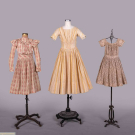 THREE GIRLS’ PRINTED COTTON DRESSES, 1840s - 1900