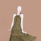 FLORAL HALTER DRESS, 1950s