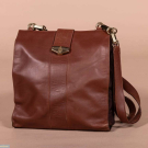 VINTAGE MARK CROSS PUSH LOCK SHOULDER BAG